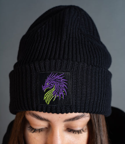 Beanie "Dragon" Heavy Rip black