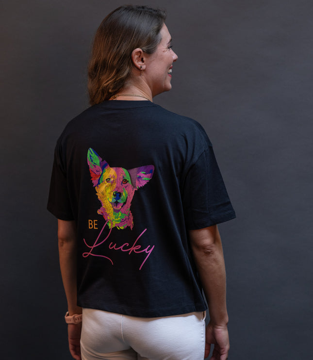 Cropped T-Shirt "Lucky"