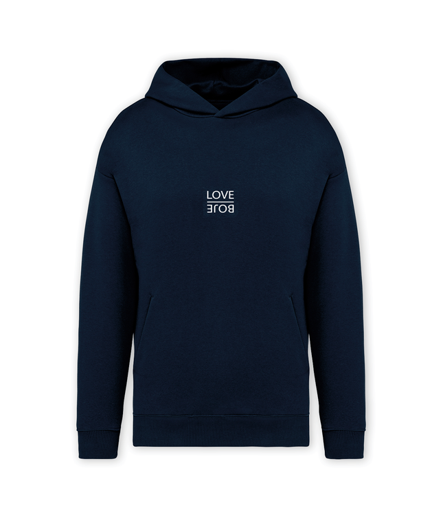 Hoodie "Love Boje" Navy Blue