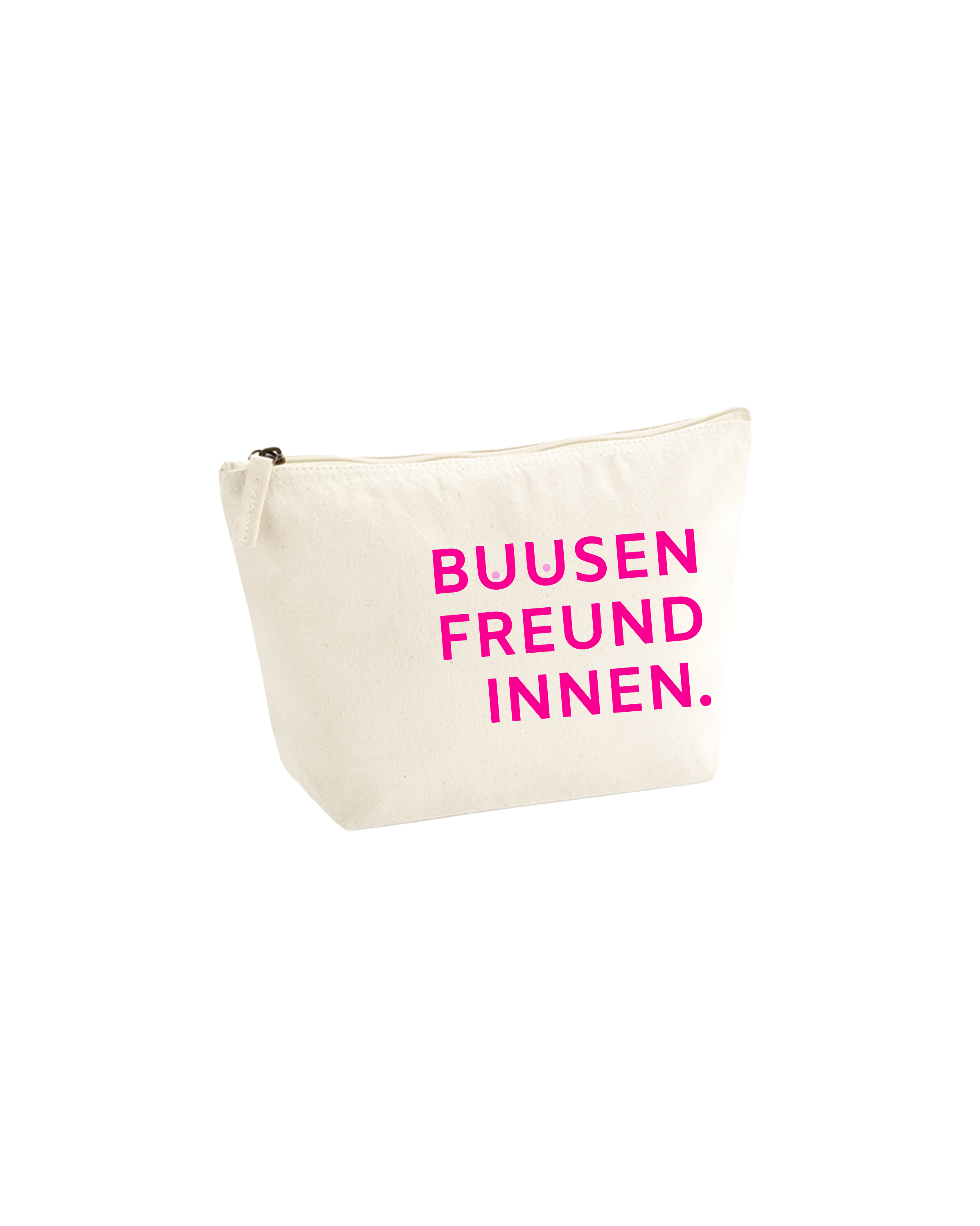 Kosmetiktasche "BUUSENFREUNDINNEN." natural